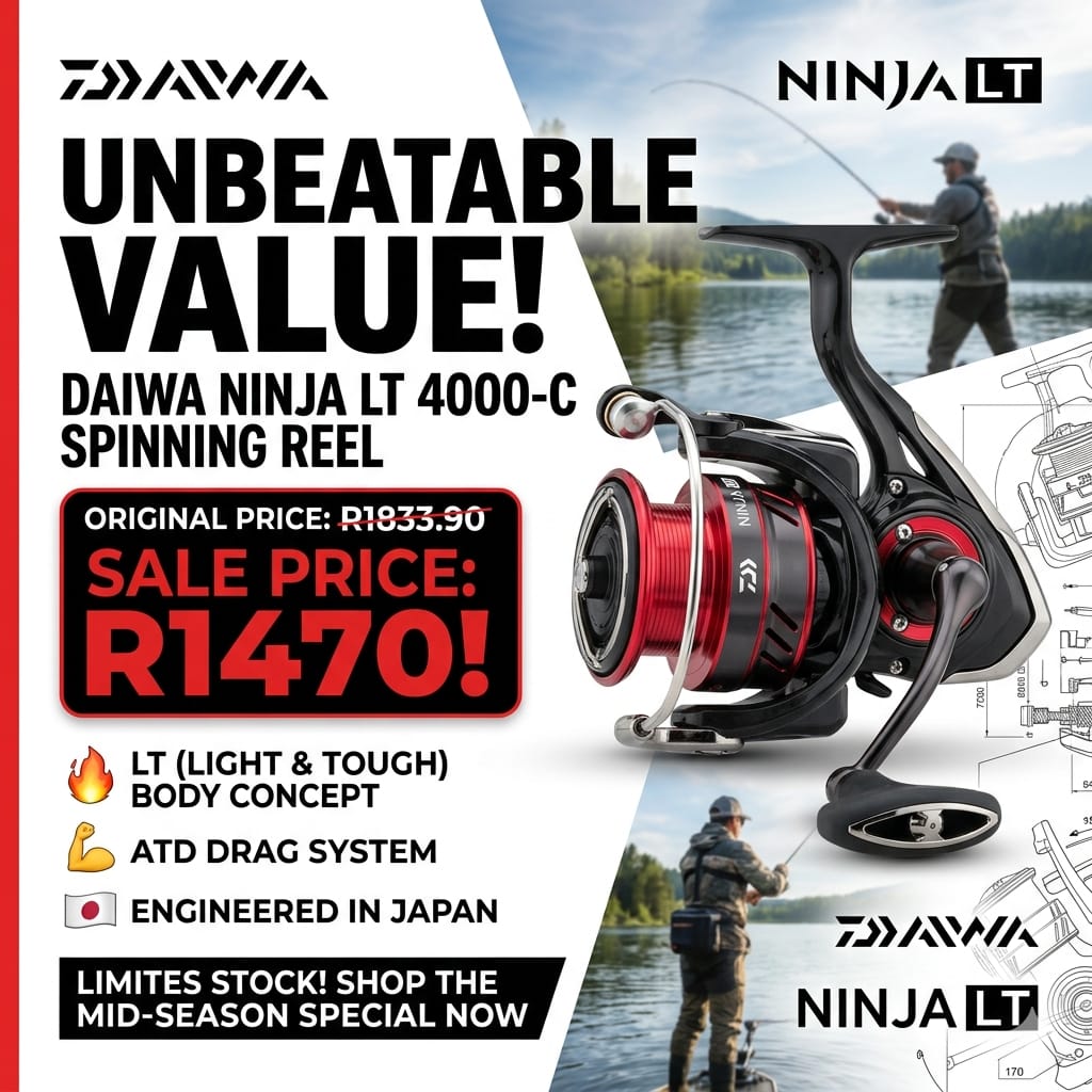 Featured fishing product advert at Awesome Tackle & Bait