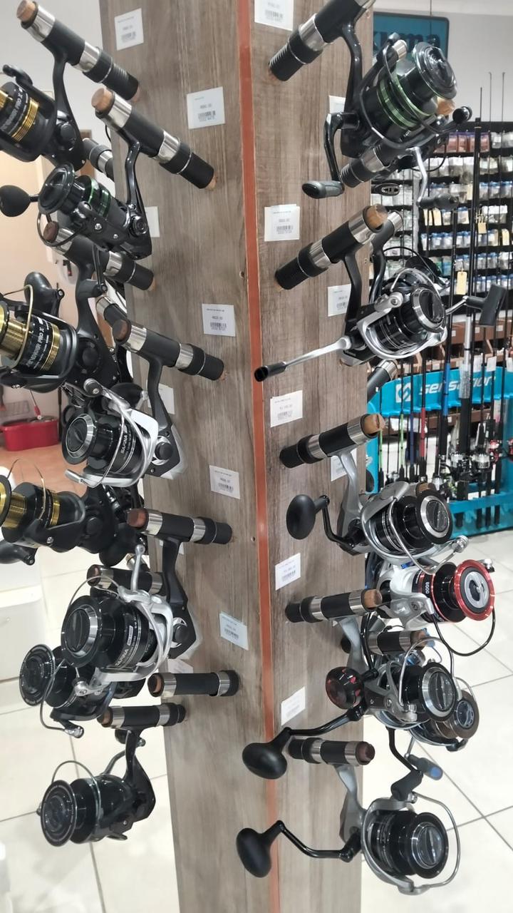 Rods, reels and fishing accessories on display in store